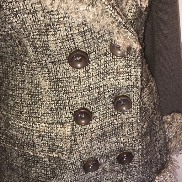 “FARINELLI ” Fibre Art and Brown Tweed Coat . - Picture 6 of 15